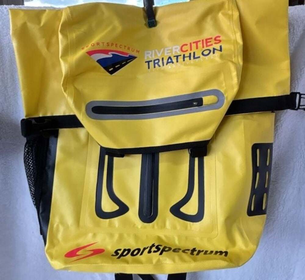 Sportspectrum River Cities‎ Triathlon 39th Anniversary Waterproof  Bag Backpack